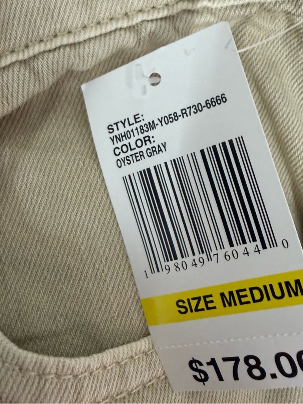 Scotch & Soda Baggy Drawstring Jeans Medium Oyster Gray Wide Leg NWT - Picture 5 of 11